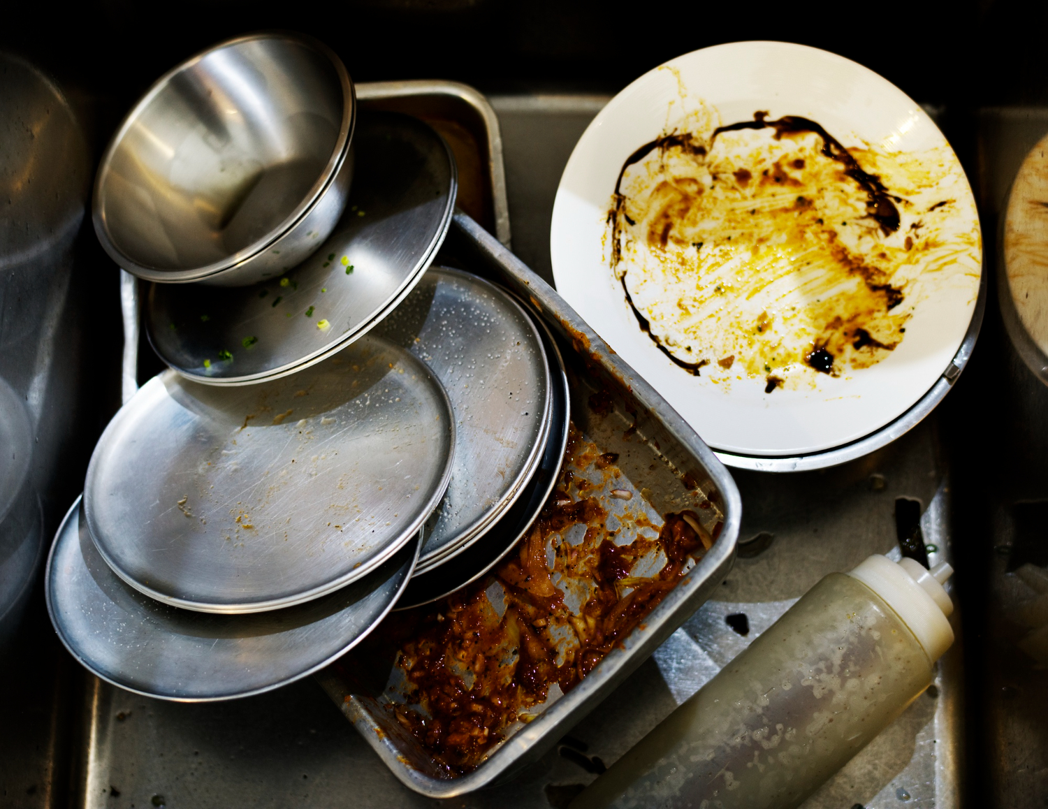 grease build-up in kitchen drains