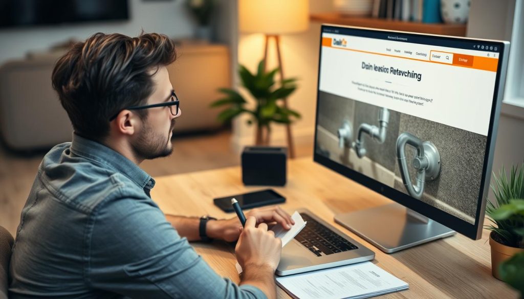 Homeowners researching drain cleaning questions