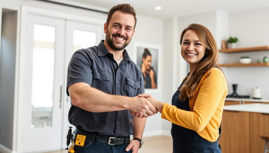 Satisfied Ahwatukee homeowner after successful drain cleaning service completion