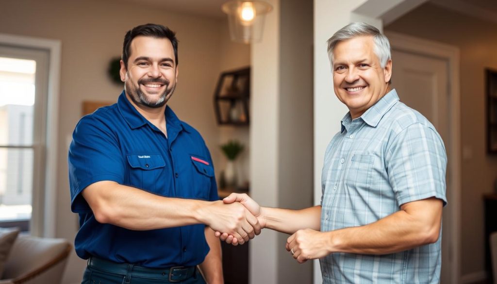 Satisfied Scottsdale homeowner after professional drain service