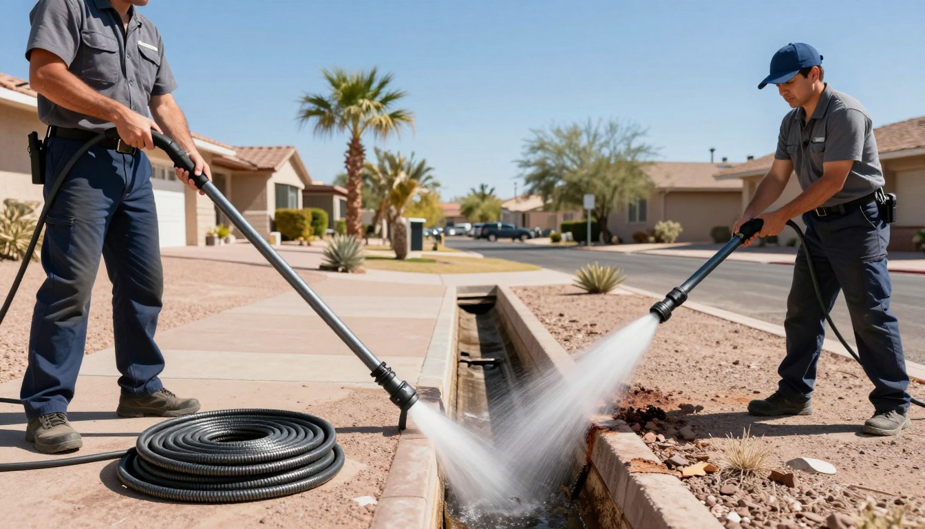 hydro jetting vs drain snake Phoenix